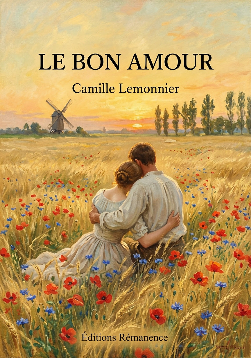 Livre Le Bon Amour par Camille Lemonnier - Couverture - Editions Remanence