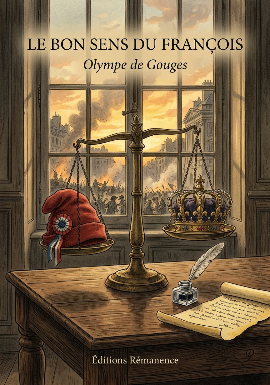 Livre Le bon Sens du François par Olympe de Gouges - Couverture - Editions Remanence