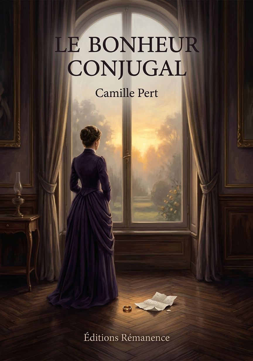 Livre Le Bonheur conjugal par Camille Pert - Couverture - Editions Remanence