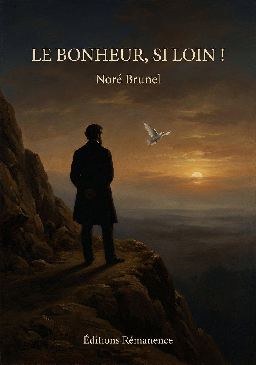 Livre Le Bonheur, si loin ! par Noré Brunel - Couverture - Editions Remanence