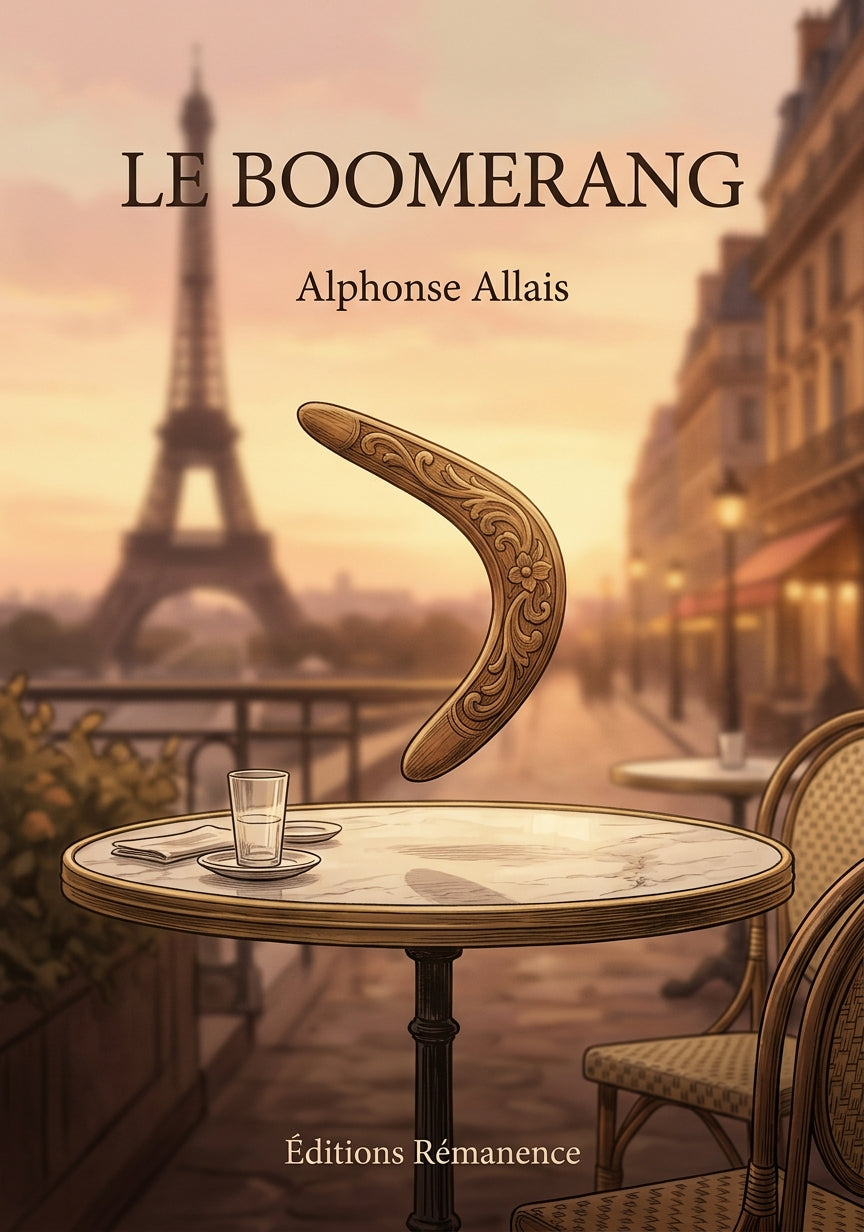 Livre Le Boomerang par Alphonse Allais - Couverture - Editions Remanence