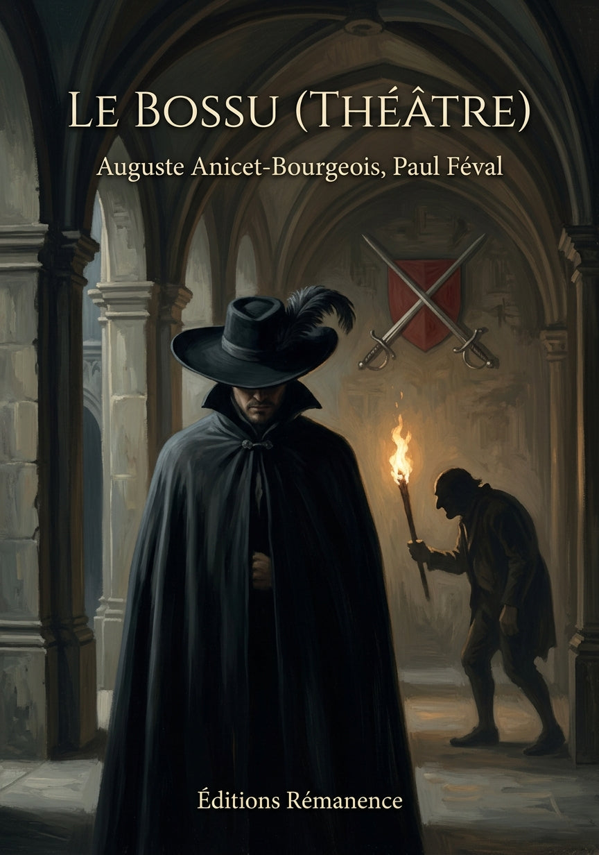 Livre Le Bossu (théâtre) par Auguste Anicet-Bourgeois, Paul Féval - Couverture - Editions Remanence