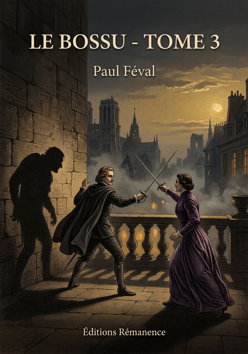 Livre Le Bossu - Tome 3 par Paul Féval - Couverture - Editions Remanence
