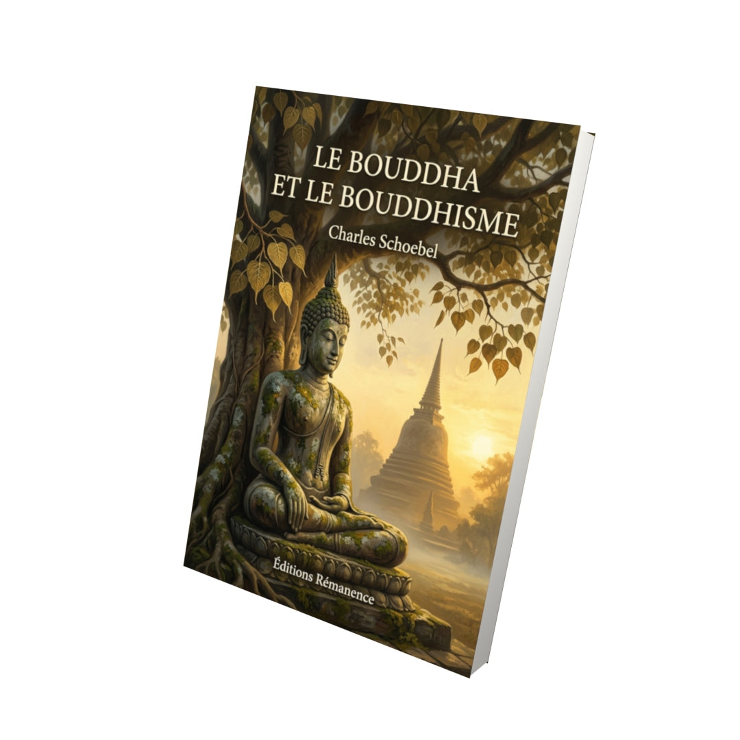 Livre Le Bouddha et le bouddhisme par Charles Schoebel - Vue 3D - Editions Remanence