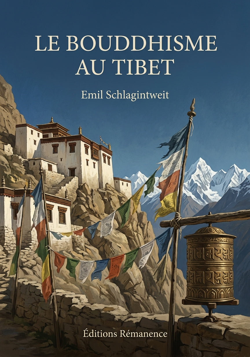 Livre Le Bouddhisme au Tibet par Emil Schlagintweit - Couverture - Editions Remanence