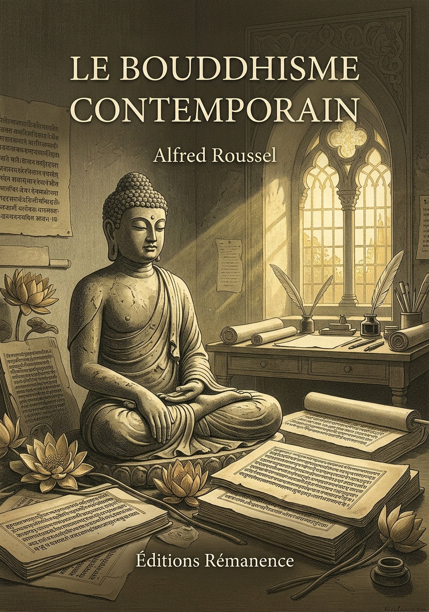 Livre Le Bouddhisme contemporain par Alfred Roussel - Couverture - Editions Remanence