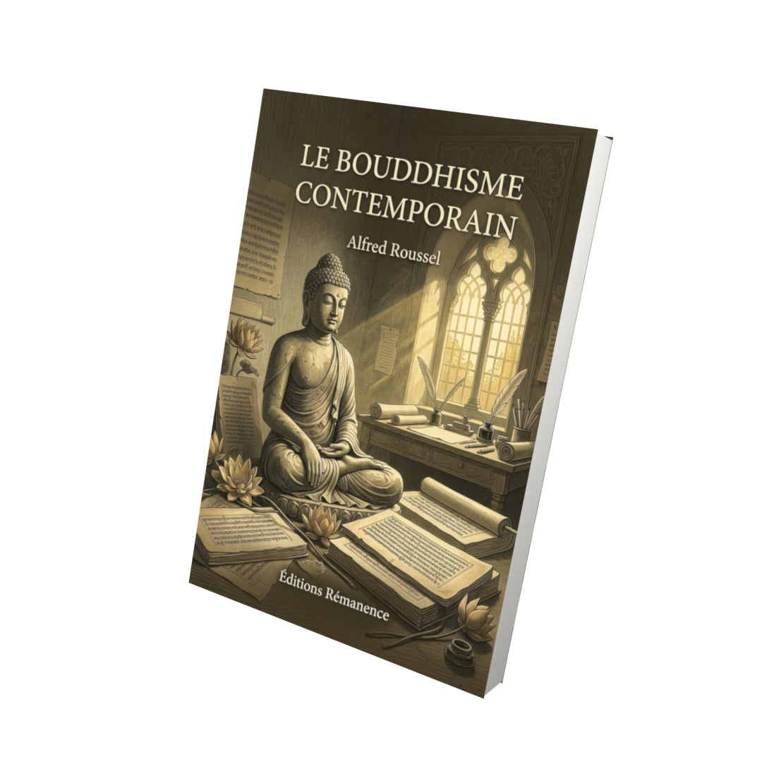 Livre Le Bouddhisme contemporain par Alfred Roussel - Vue 3D - Editions Remanence