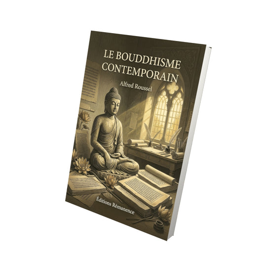 Livre Le Bouddhisme contemporain par Alfred Roussel - Vue 3D - Editions Remanence