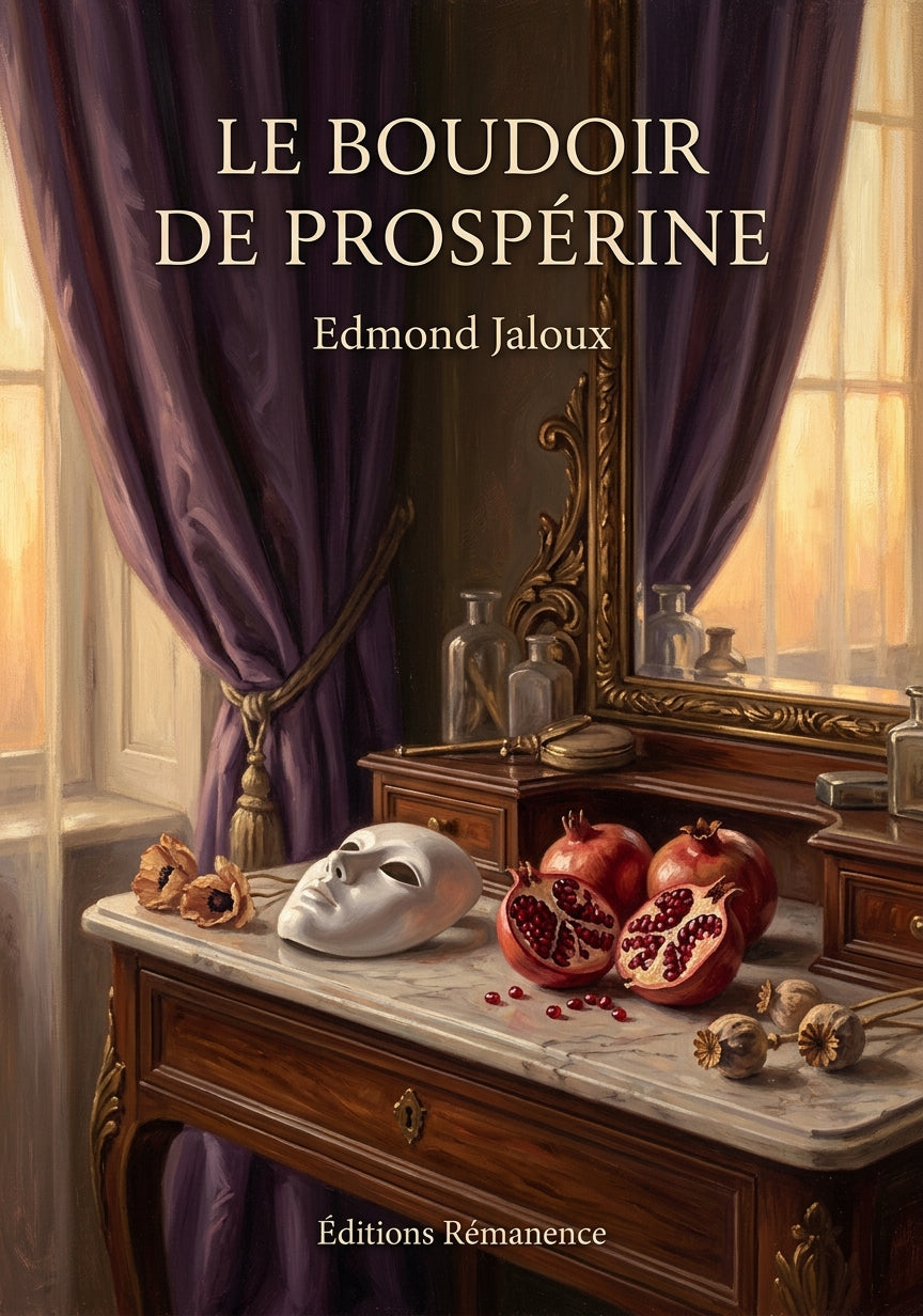 Livre Le Boudoir de Prospérine par Edmond Jaloux - Couverture - Editions Remanence