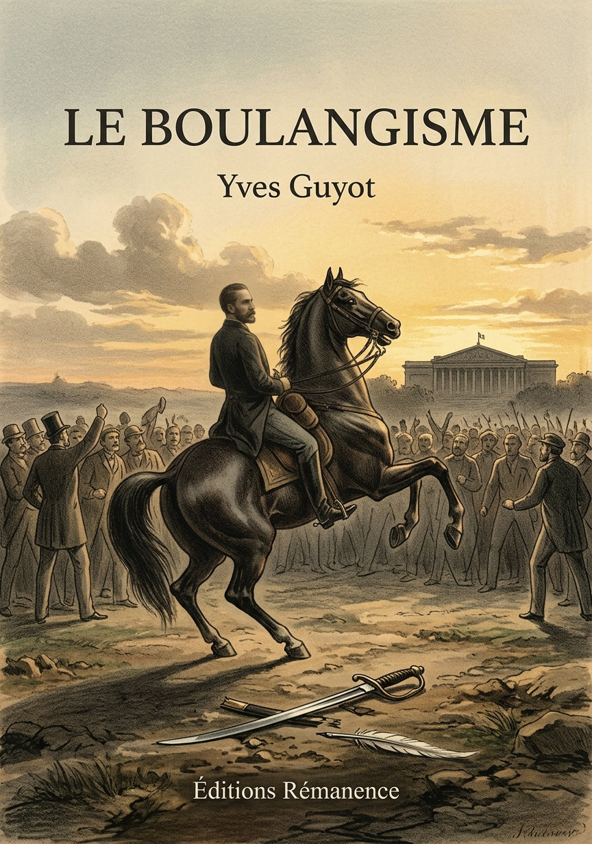 Livre Le Boulangisme par Yves Guyot - Couverture - Editions Remanence