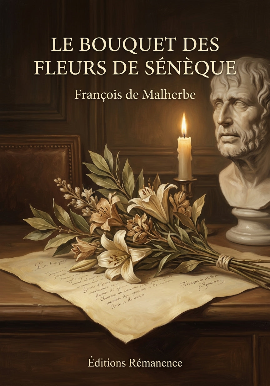Livre Le Bouquet des fleurs de Sénèque par François de Malherbe - Couverture - Editions Remanence
