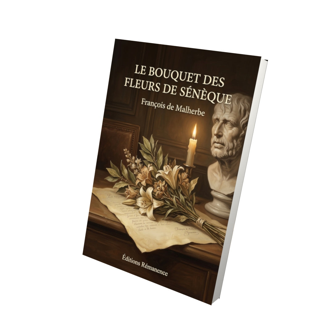 Livre Le Bouquet des fleurs de Sénèque par François de Malherbe - Vue 3D - Editions Remanence