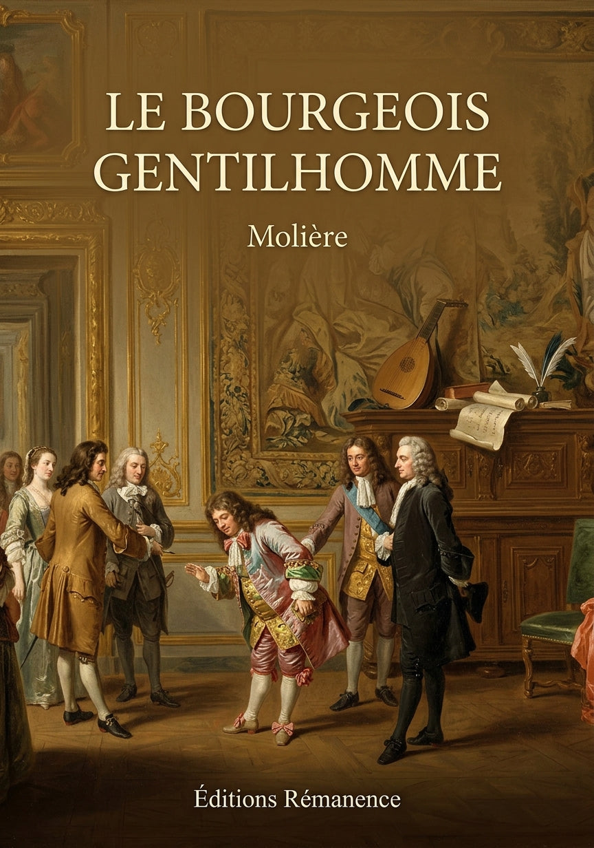 Livre Le Bourgeois gentilhomme par Molière - Couverture - Editions Remanence