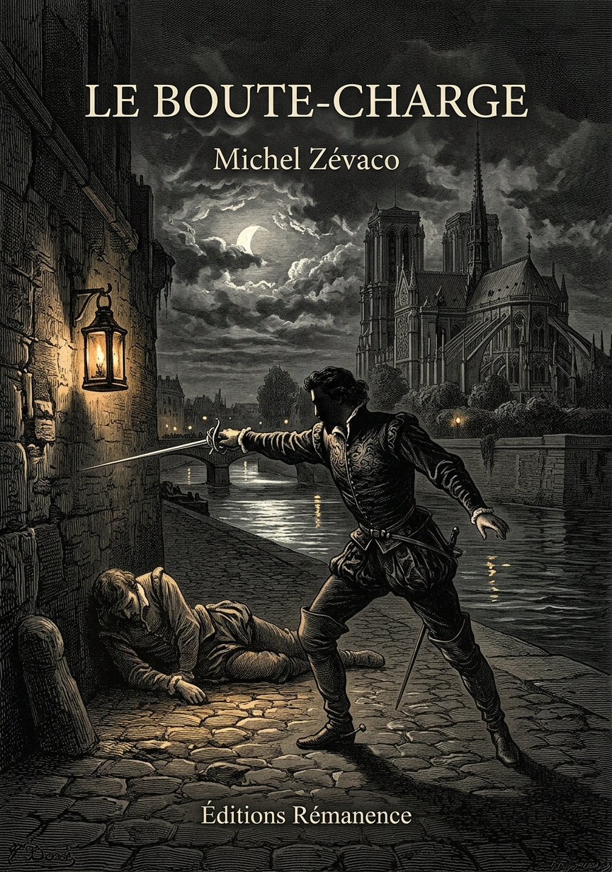 Livre Le Boute-charge par Michel Zévaco - Couverture - Editions Remanence