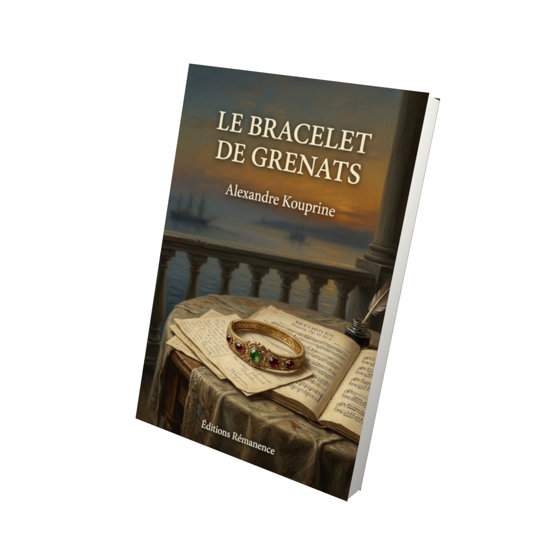 Livre Le Bracelet de grenats par Alexandre Kouprine - Vue 3D - Editions Remanence