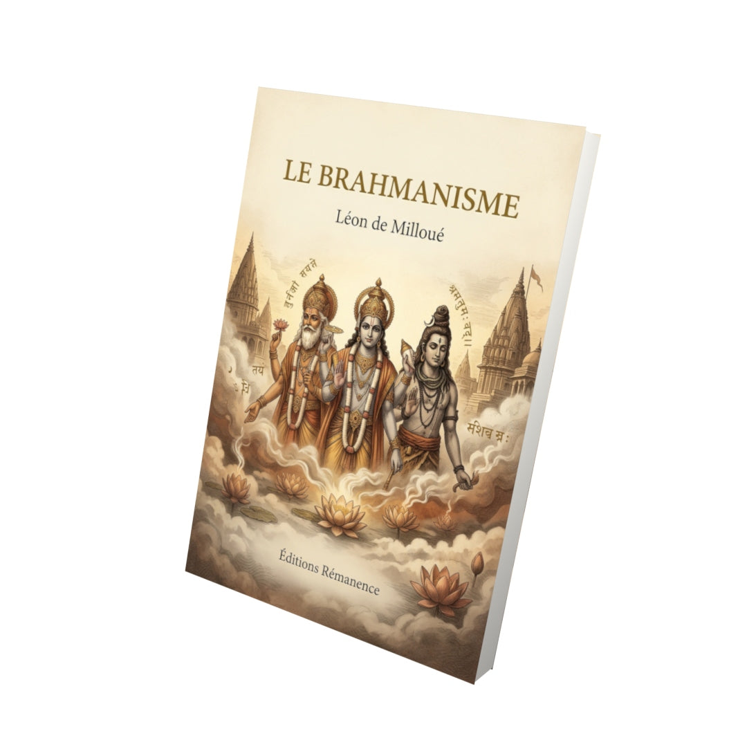 Livre Le Brahmanisme par Léon de Milloué - Vue 3D - Editions Remanence