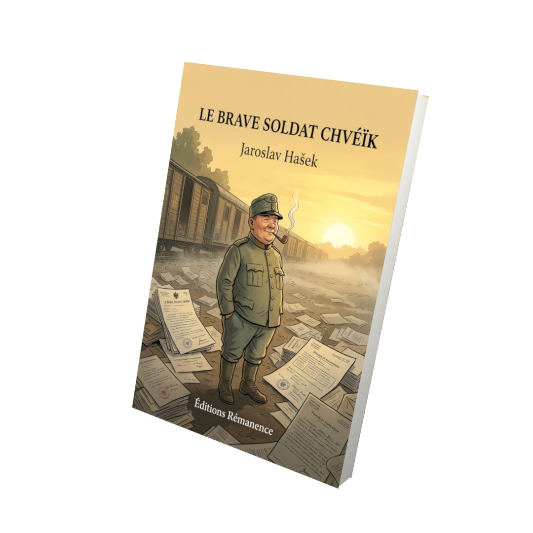 Livre Le Brave Soldat Chvéïk par Jaroslav Hašek - Vue 3D - Editions Remanence