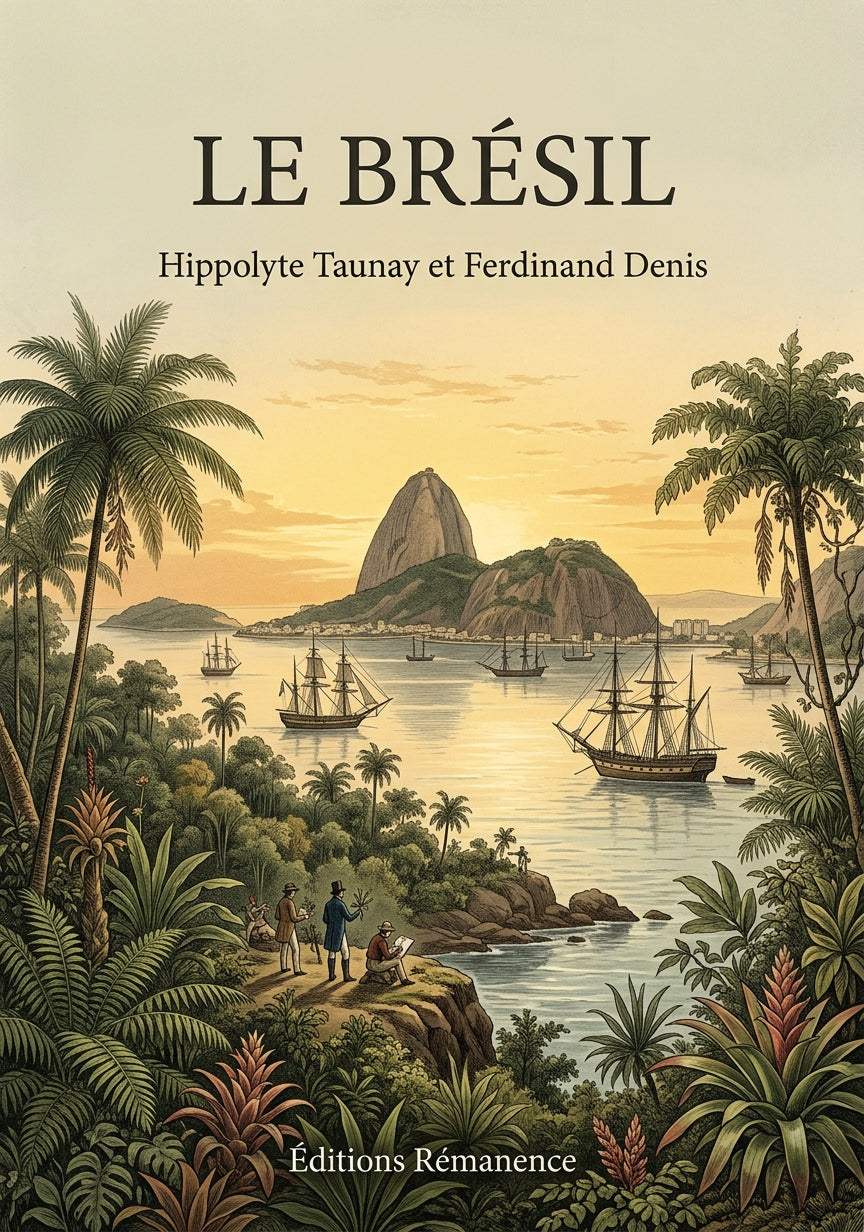 Livre Le Brésil par Hippolyte Taunay et Ferdinand Denis - Couverture - Editions Remanence