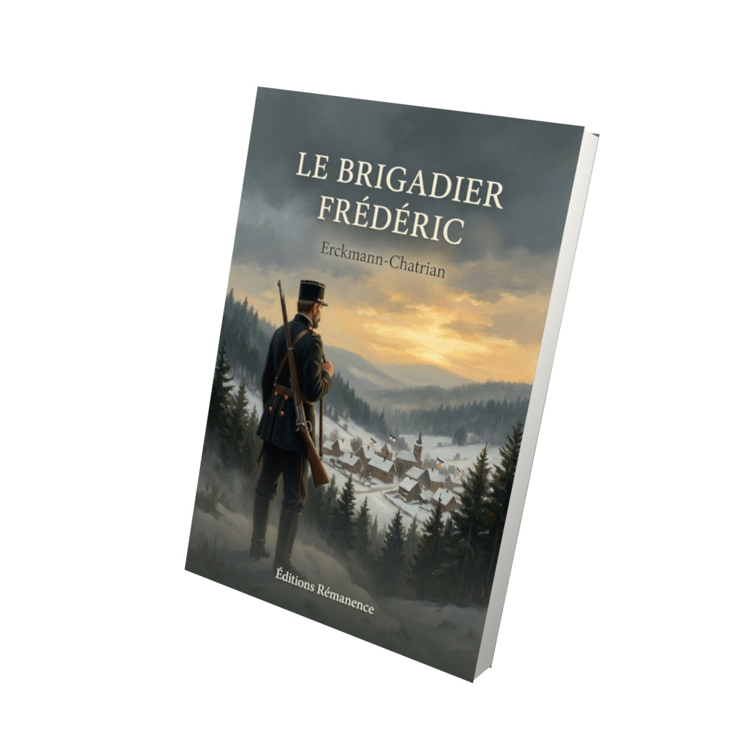 Livre Le Brigadier Frédéric par Erckmann-Chatrian - Vue 3D - Editions Remanence