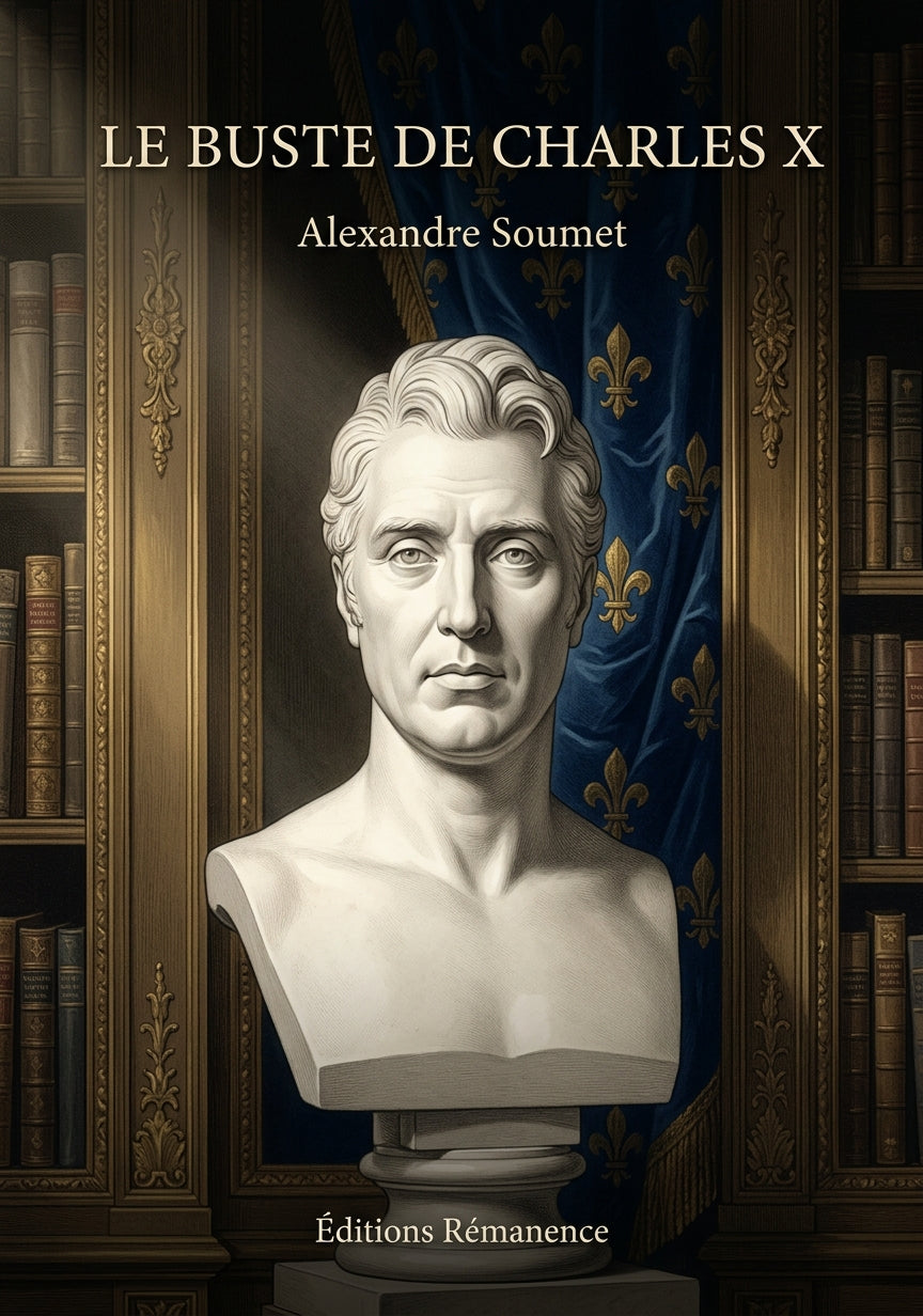 Livre Le Buste de Charles X par Alexandre Soumet - Couverture - Editions Remanence