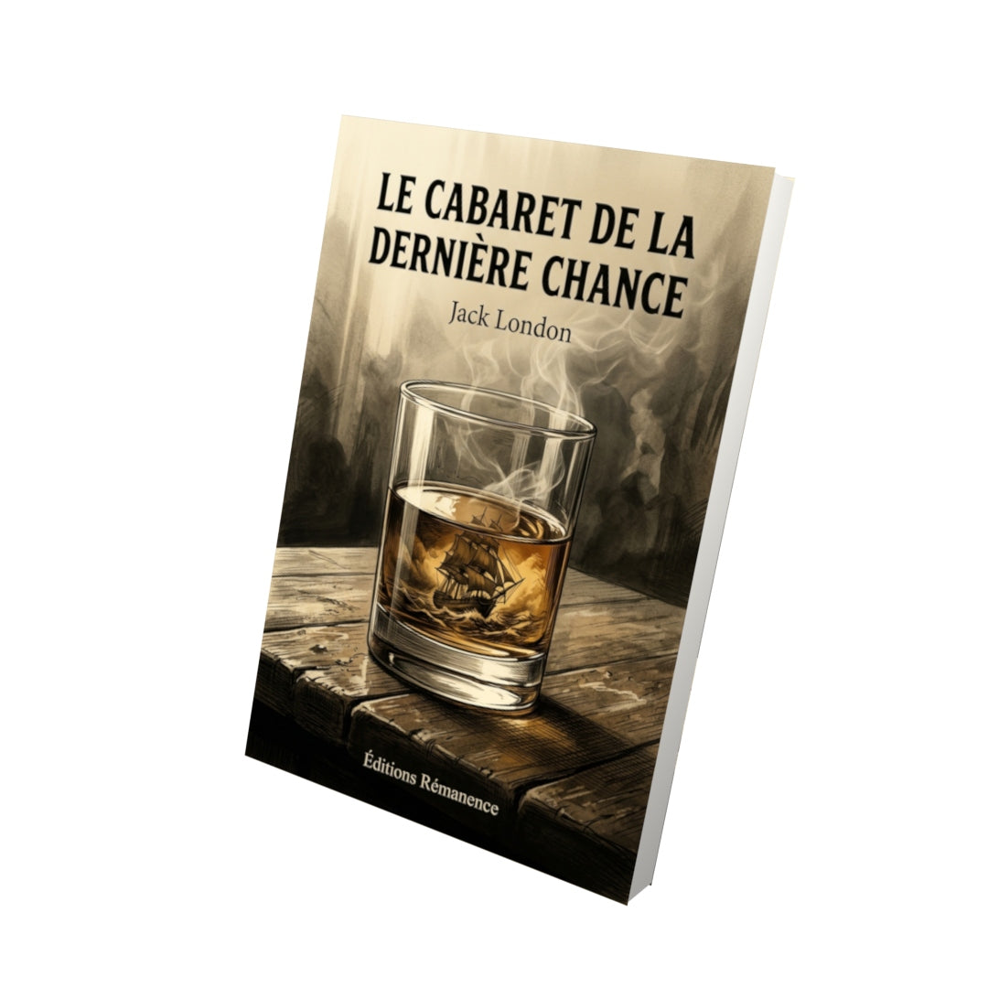Livre Le Cabaret de la dernière chance par Jack London - Vue 3D - Editions Remanence