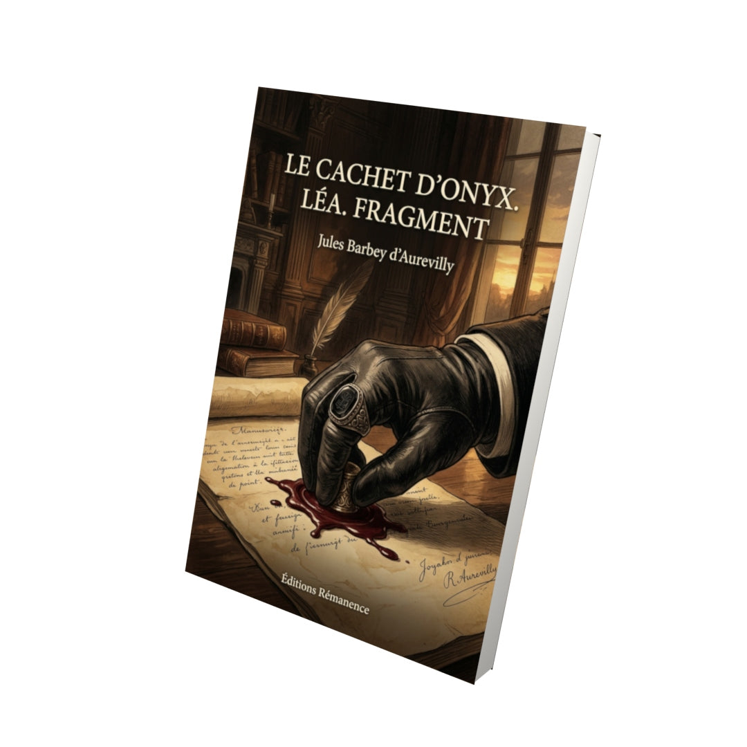 Livre Le Cachet d’onyx. Léa. Fragment par Jules Barbey d’Aurevilly - Vue 3D - Editions Remanence