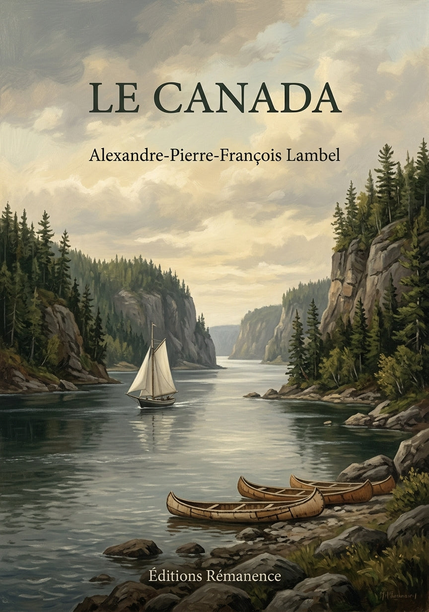 Livre Le Canada par Alexandre-Pierre-François Lambel - Couverture - Editions Remanence