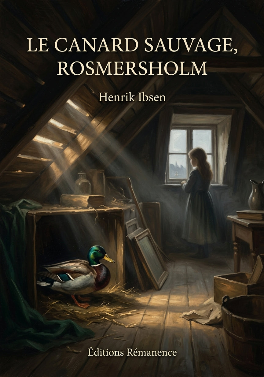 Livre Le Canard sauvage, Rosmersholm par Henrik Ibsen - Couverture - Editions Remanence