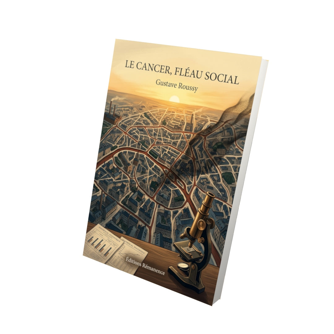 Livre Le Cancer, fléau social par Gustave Roussy - Vue 3D - Editions Remanence