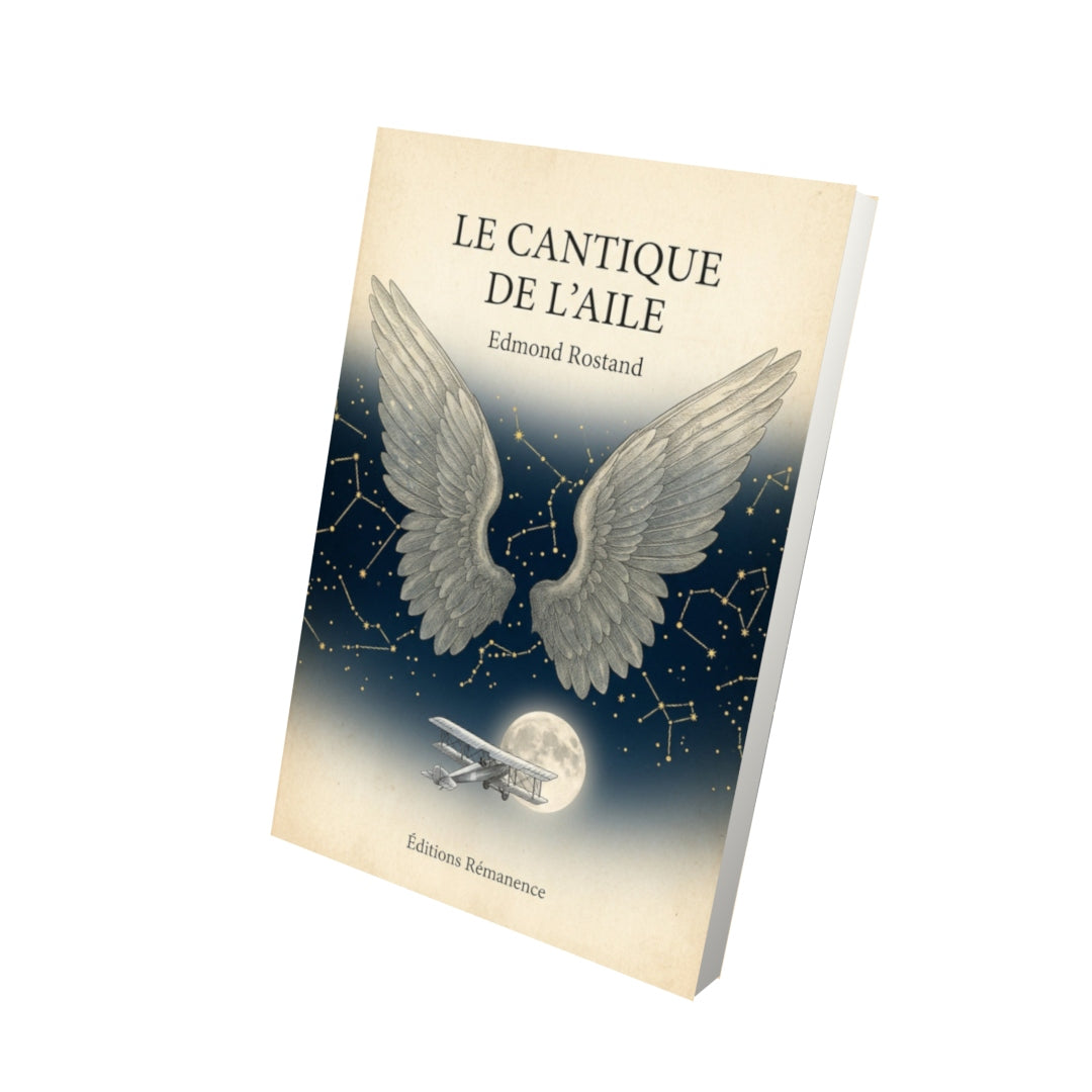 Livre Le Cantique de l'Aile - Edmond Rostand - Vue 3D - Editions Remanence