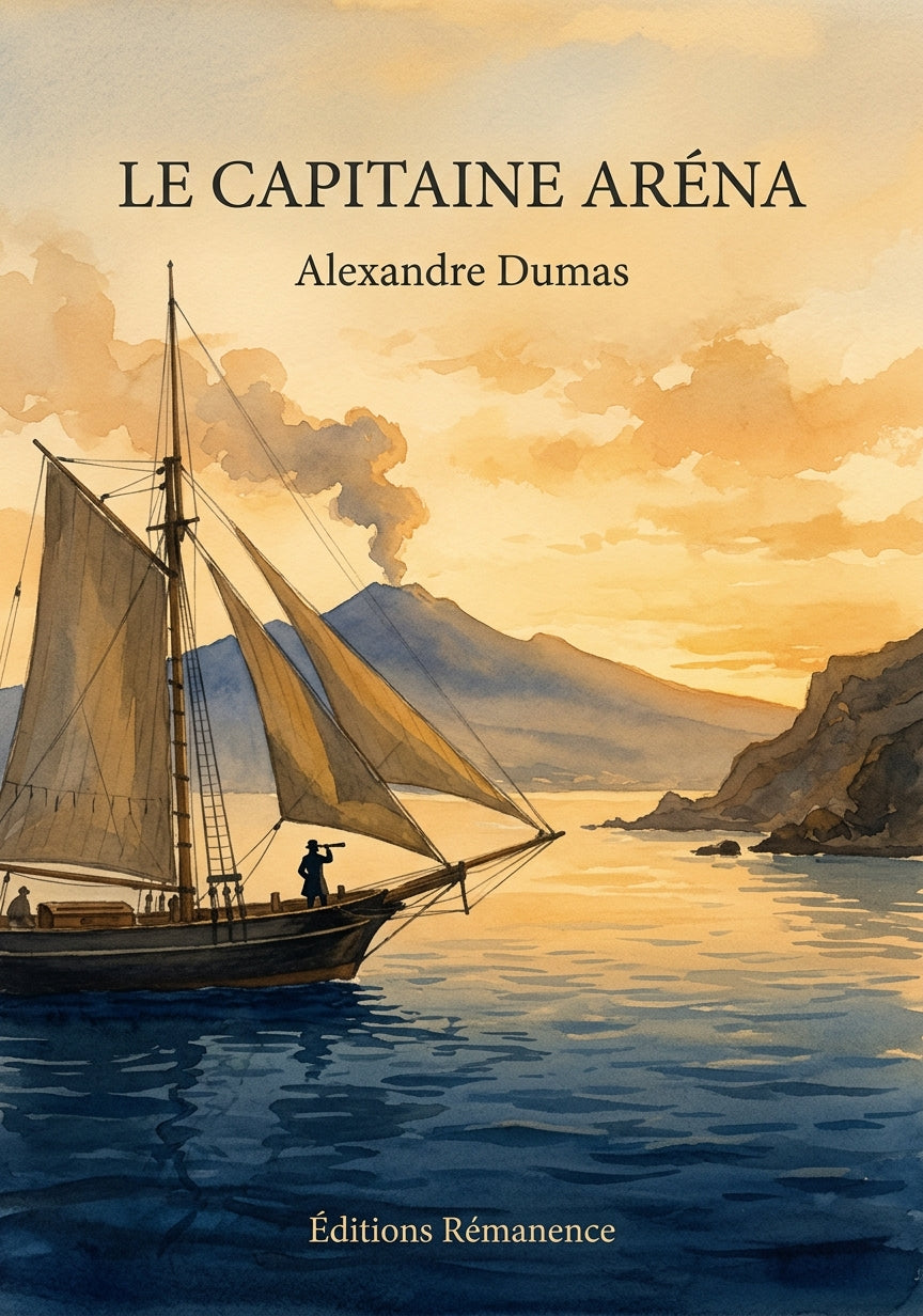 Livre Le Capitaine Aréna par Alexandre Dumas - Couverture - Editions Remanence