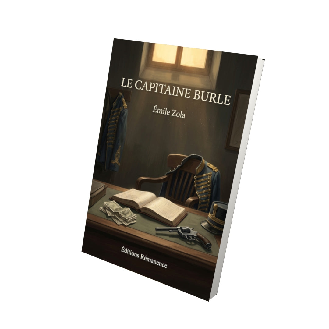 Livre Le Capitaine Burle par Émile Zola - Vue 3D - Editions Remanence