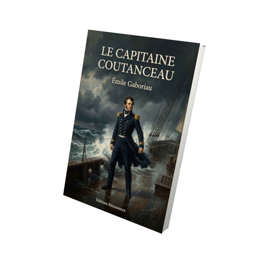 Livre Le capitaine Coutanceau - Émile Gaboriau - Vue 3D - Editions Remanence