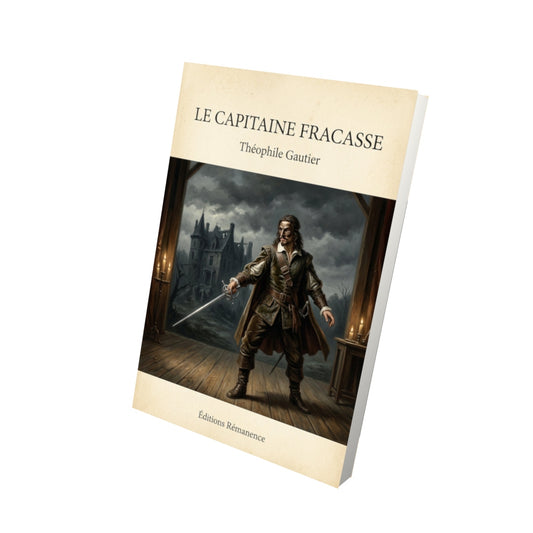 Livre Le capitaine Fracasse - Théophile Gautier - Vue 3D - Editions Remanence