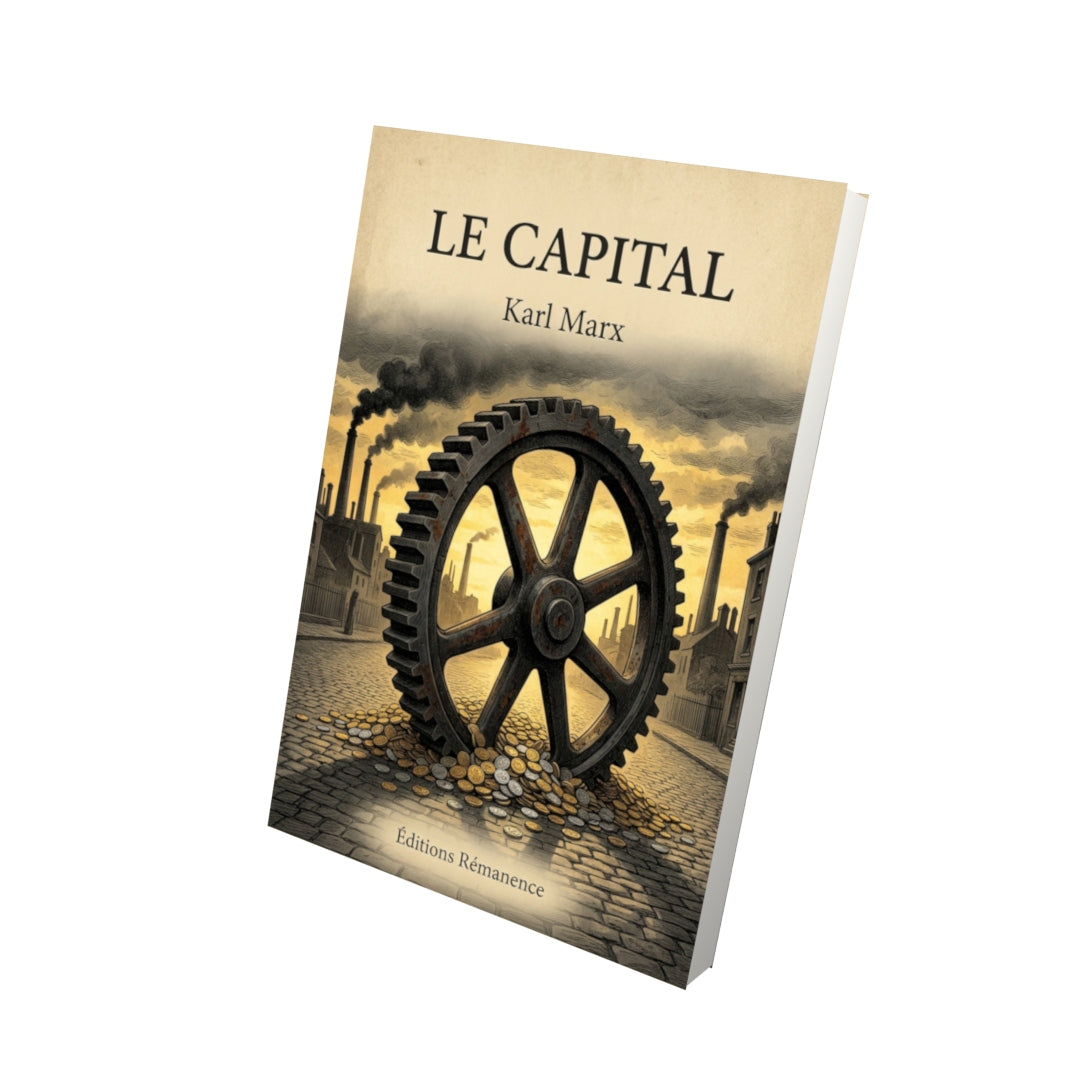 Livre Le Capital par Karl Marx - Vue 3D - Editions Remanence