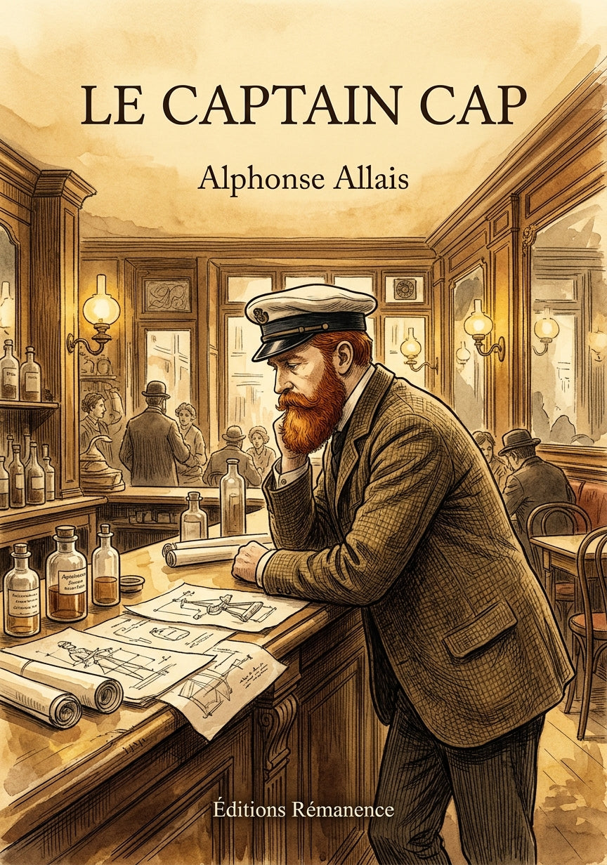 Livre Le Captain Cap par Alphonse Allais - Couverture - Editions Remanence