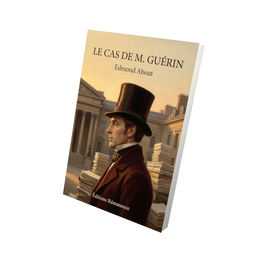 Livre Le Cas de M. Guérin par Edmond About - Vue 3D - Editions Remanence