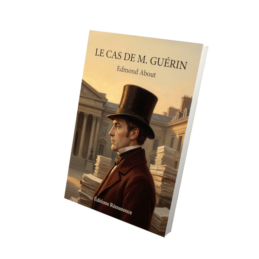 Livre Le Cas de M. Guérin par Edmond About - Vue 3D - Editions Remanence