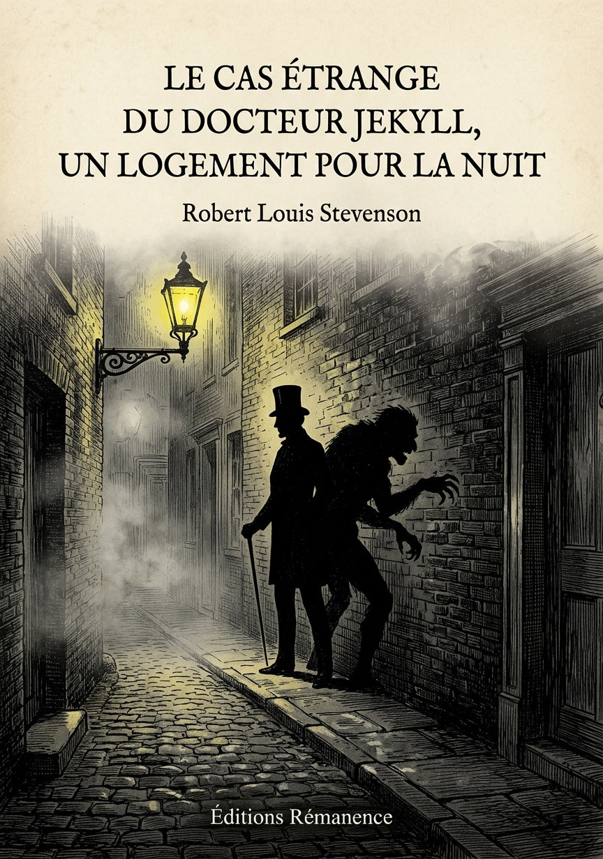 Livre Le Cas étrange du docteur Jekyll, Un logement pour la nuit par Robert Louis Stevenson - Couverture - Editions Remanence