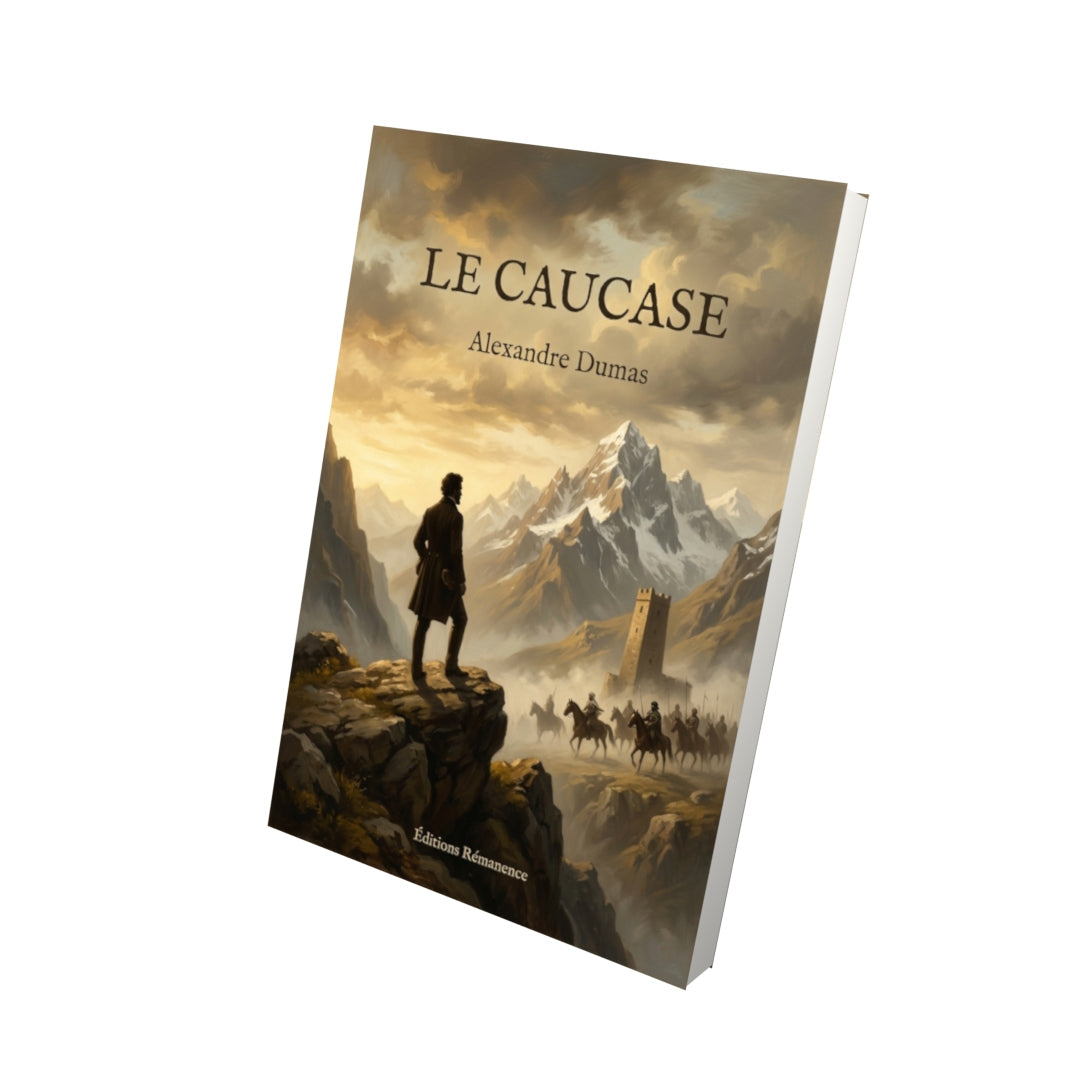 Livre Le Caucase par Alexandre Dumas - Vue 3D - Editions Remanence