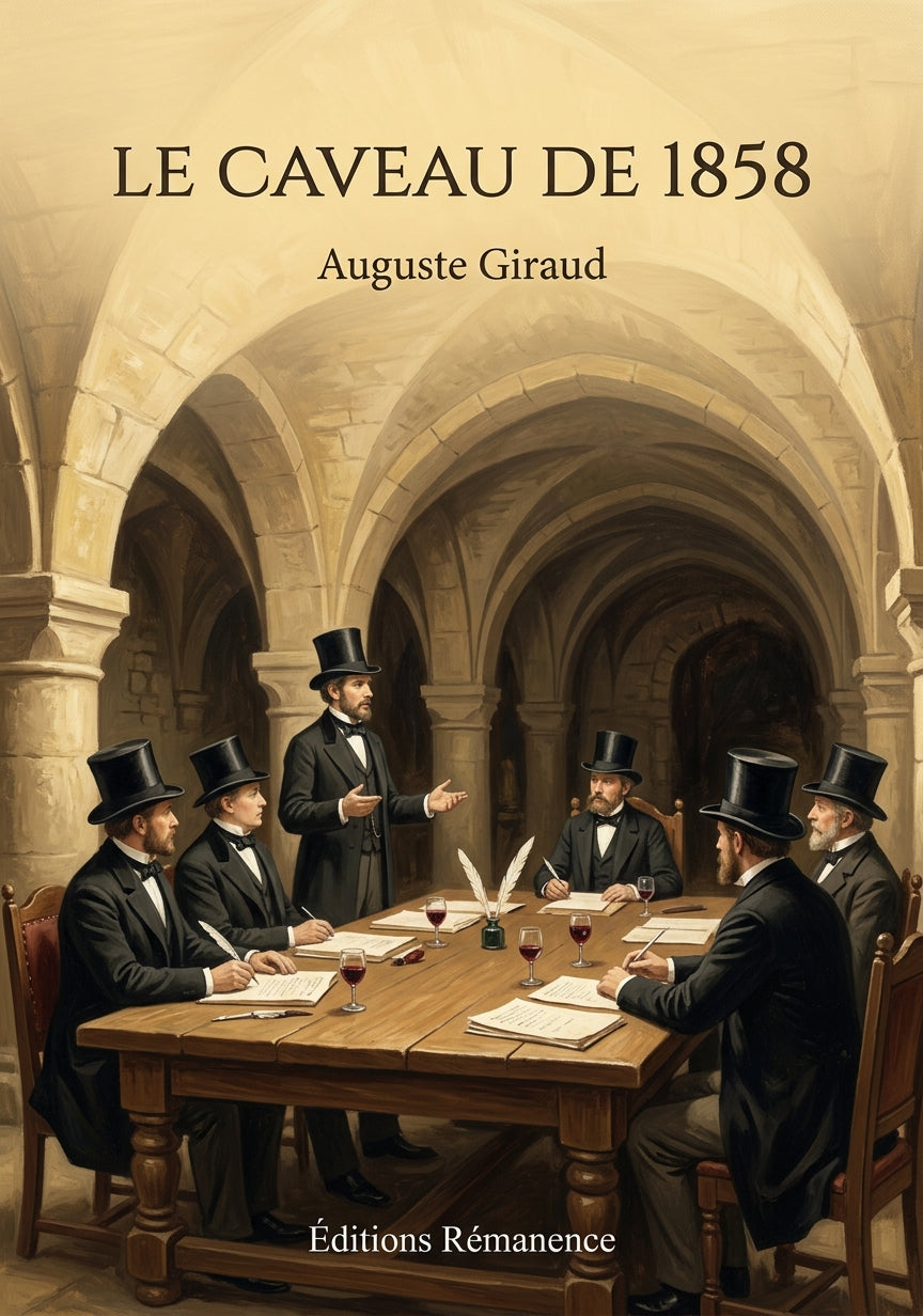 Livre Le Caveau de 1858 par Auguste Giraud - Couverture - Editions Remanence