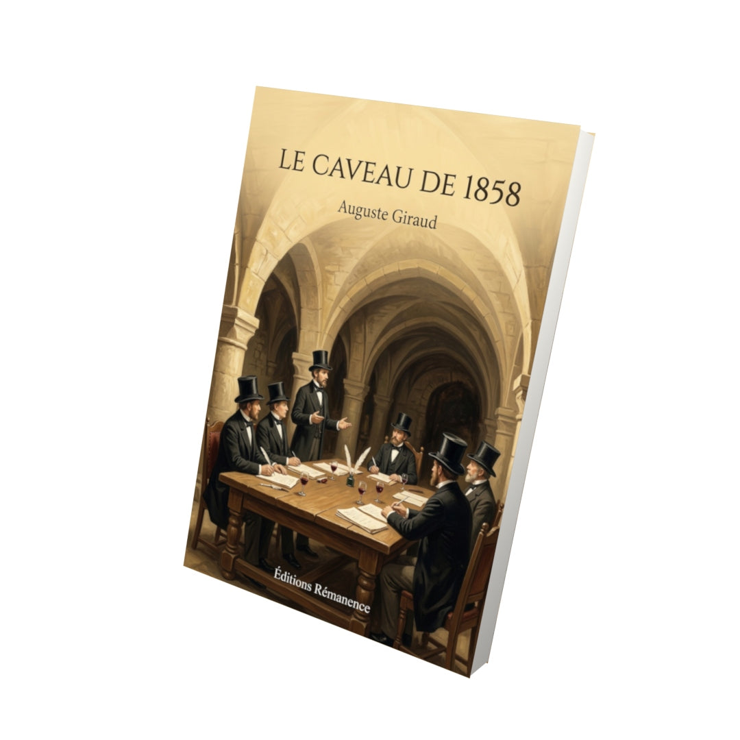 Livre Le Caveau de 1858 par Auguste Giraud - Vue 3D - Editions Remanence