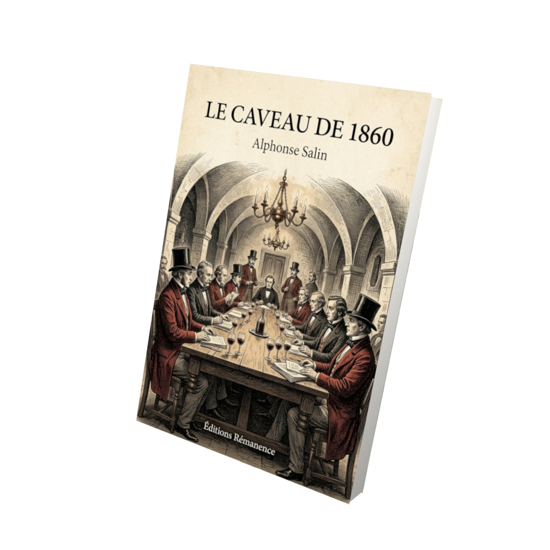 Livre Le Caveau de 1860 par Alphonse Salin - Vue 3D - Editions Remanence