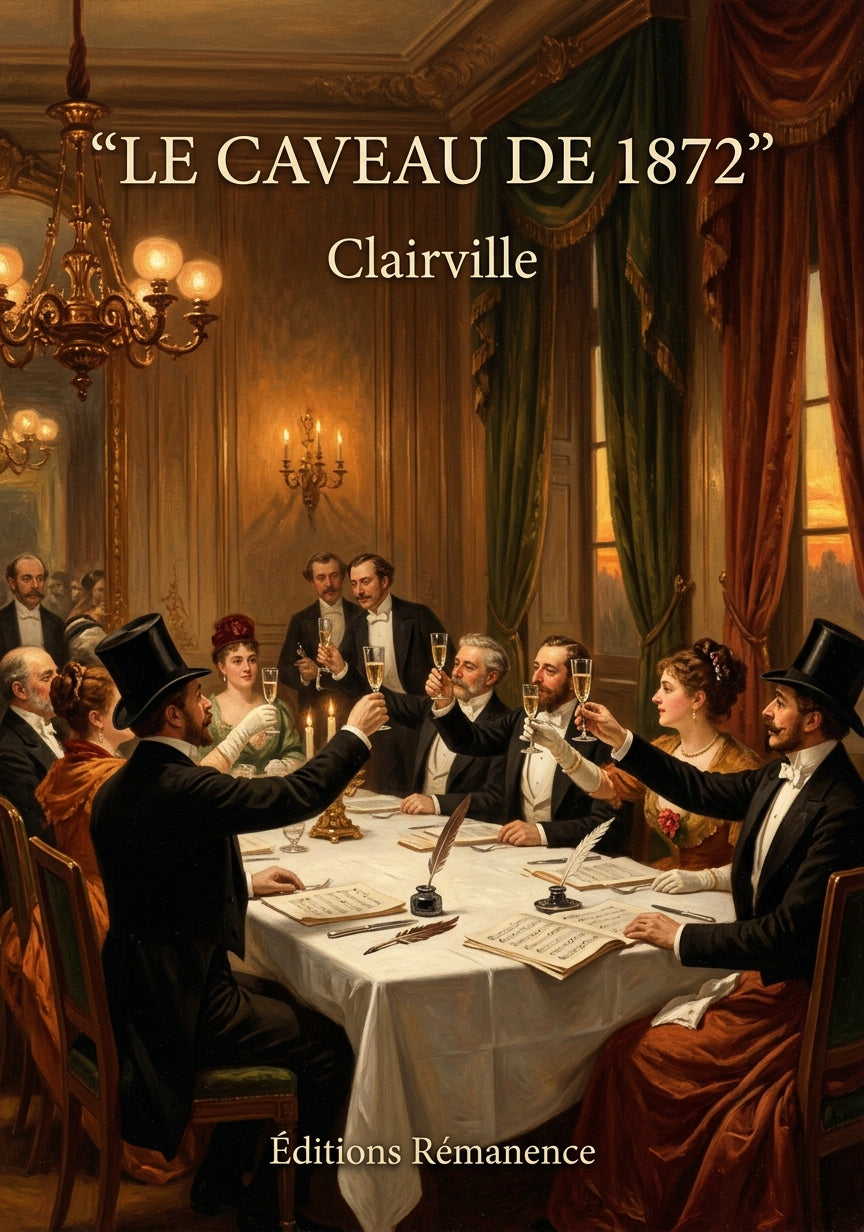 Livre Le Caveau de 1872 par Clairville - Couverture - Editions Remanence