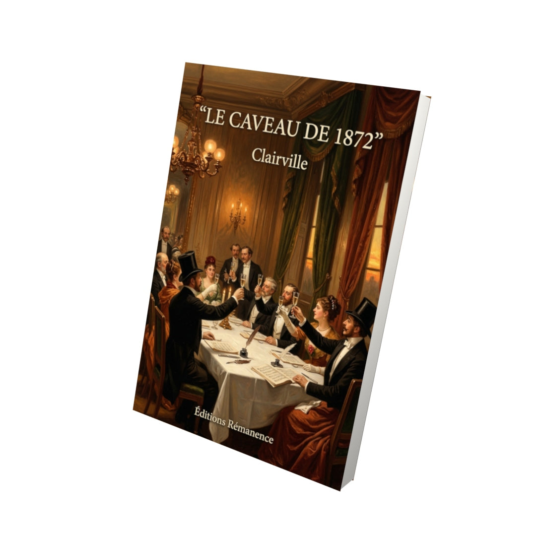 Livre Le Caveau de 1872 par Clairville - Vue 3D - Editions Remanence