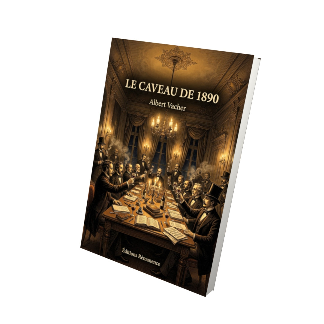 Livre Le Caveau de 1890 par Albert Vacher - Vue 3D - Editions Remanence