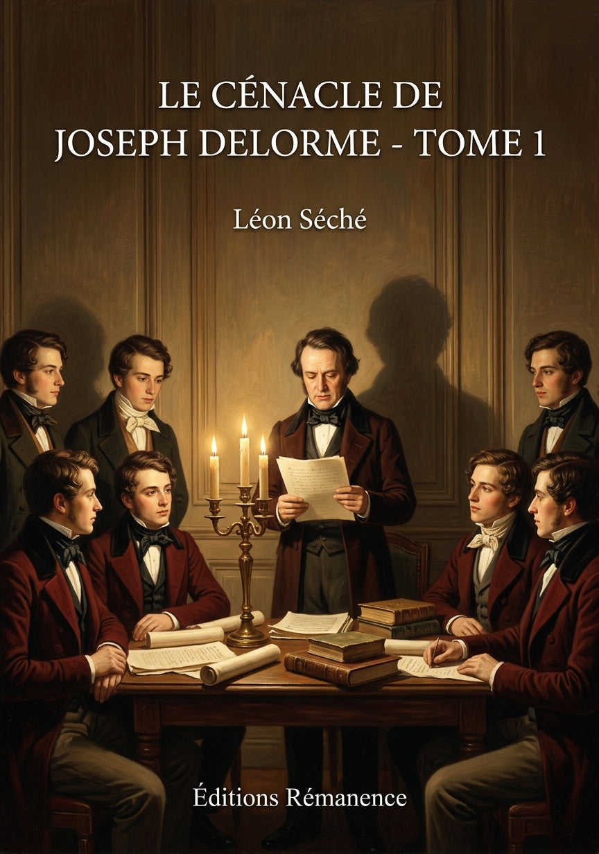 Livre Le Cénacle de Joseph Delorme - Tome 1 par Léon Séché - Couverture - Editions Remanence
