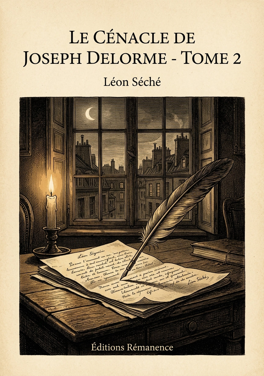 Livre Le Cénacle de Joseph Delorme - Tome 2 par Léon Séché - Couverture - Editions Remanence