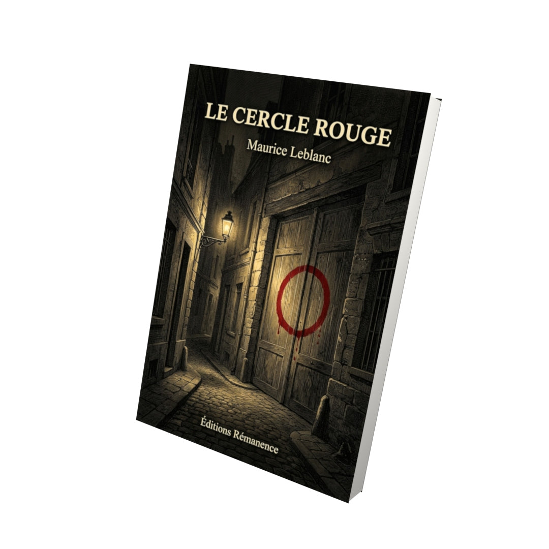Livre Le Cercle rouge par Maurice Leblanc - Vue 3D - Editions Remanence