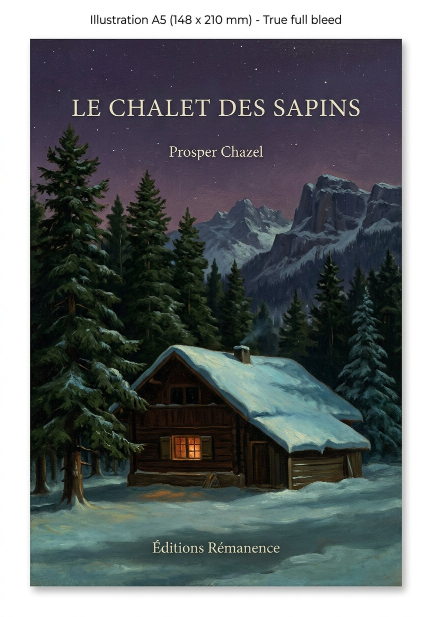 Livre Le Chalet des sapins par Prosper Chazel - Couverture - Editions Remanence